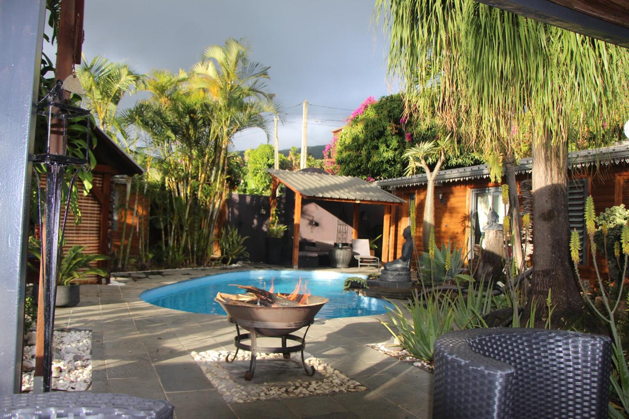 La Liane De Jade 974-Lodge Le Palissandre - Jacuzzi Privatif - Piscine Chauffee Le Bois de Nefles  Екстер'єр фото